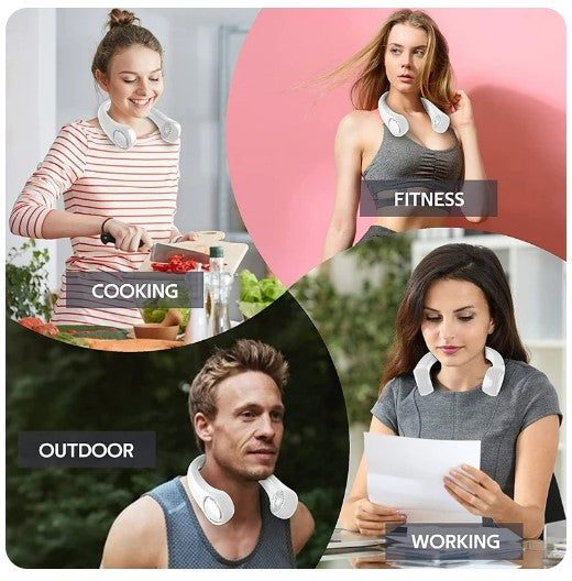 Ventilador De Cuello Recargable Portatil