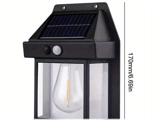 Lámpara solar de pared tipo candelabro
