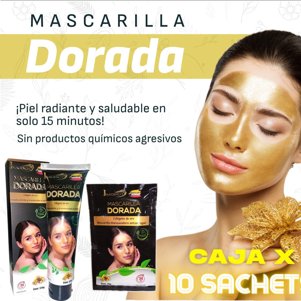 Mascarilla dorada Facial