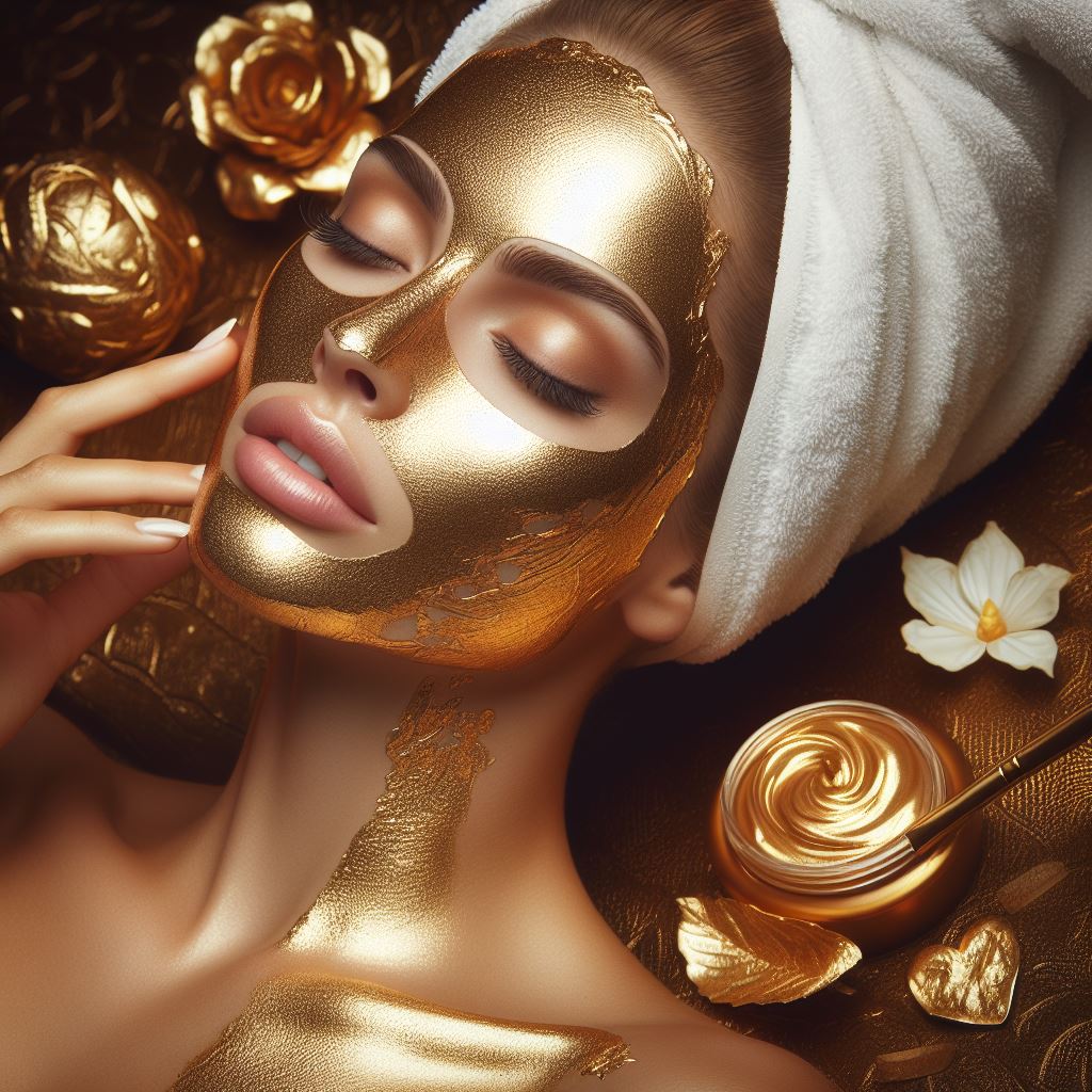 Mascarilla dorada Facial
