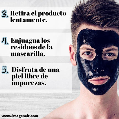 MASCARILLA NEGRA DE CARBÓN ACTIVO